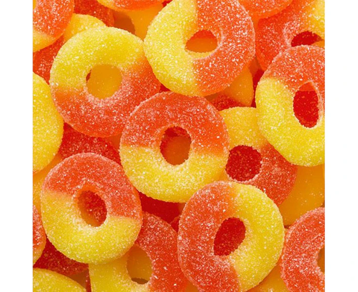 Lolliland Peach Rings(Gluten Free) 1kg