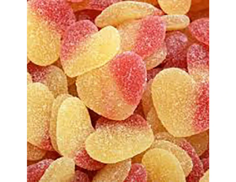 Peach Sour Hearts 1kg