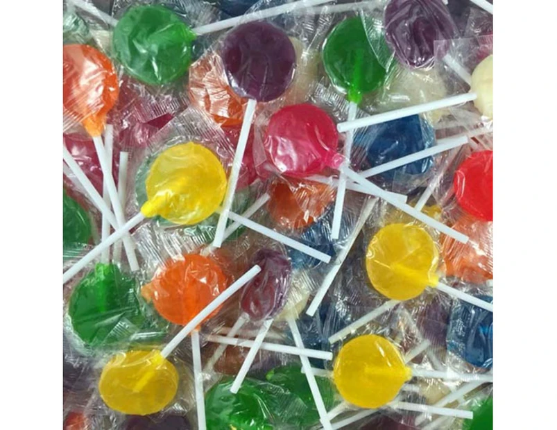 Assorted Flat Lollipops (1kg)