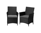 Livsip Outdoor Dining Chairs Rattan Outdoor Patio Chairs Furniture Set of 2