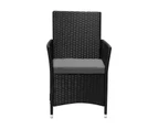 Livsip Outdoor Dining Chairs Rattan Outdoor Patio Chairs Furniture Set of 2