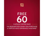 Nespresso Vertuo Next Capsule Coffee Machine Bundle By DeLonghi - White