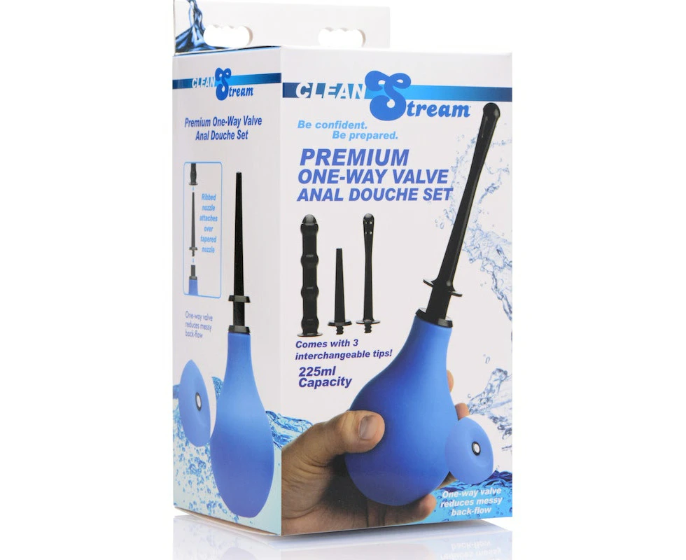 Premium One Way Valve Anal Douche Set