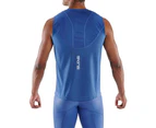 Skins Series 3 Mens Tank Top Sport Activewear/Training/Gym/Fitness Blue - Blue