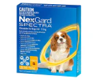 NexGard Spectra Flea, Tick & Worm Chews For Dogs 3.6-7.5kg 3pk