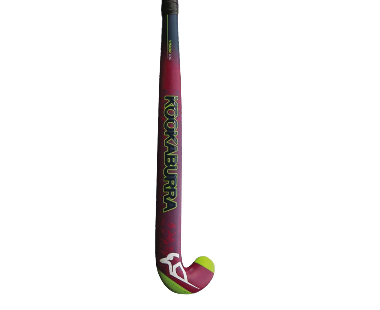 Kookaburra Vision 100 Mid-Bow 35.5'' Long Medium-Weight Hockey Stick Purple