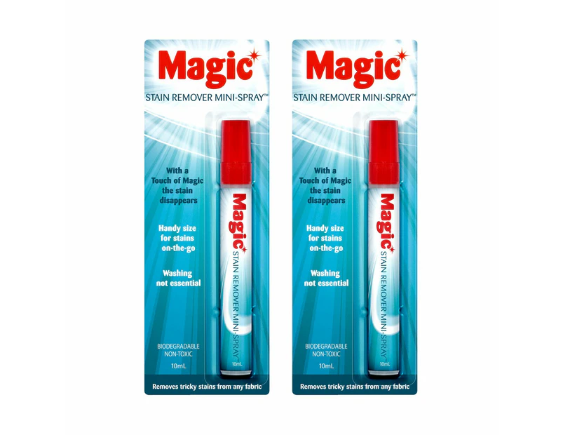 2 x Magic Stain Remover Mini Spray 10mL - Handy On The Go Stain Remover