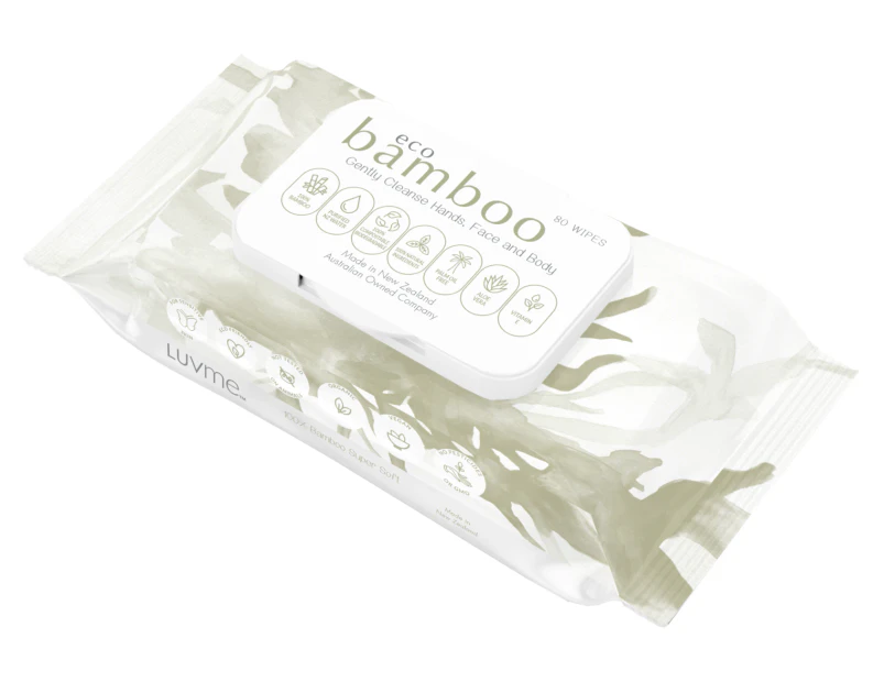Eco Bamboo Wipes Pack of 80