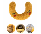Cozy Calm U-Shaped Calming Pillow for Small Dogs and Cats - White