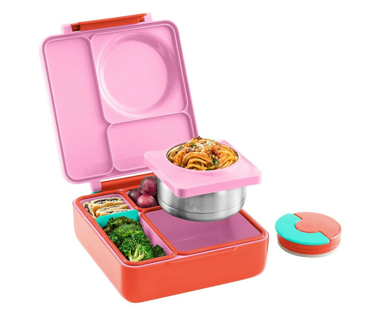 Omie Omiebox Hot & Cold Bento Lunchbox - Pink Berry