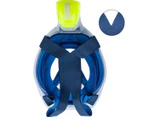 DECATHLON SUBEA Adult Full Face Snorkel Mask - Easybreath 540 Freetalk