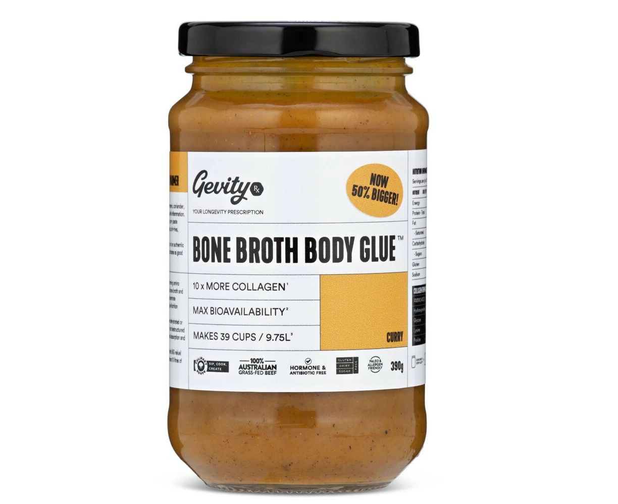 Gevity Rx Bone Broth Body Glue Curry 260g