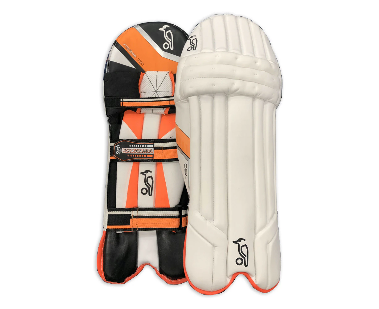 Kookaburra Firebird 750 Cricket Batting Leg Guards/Pads Left Hand L - Multicoloured