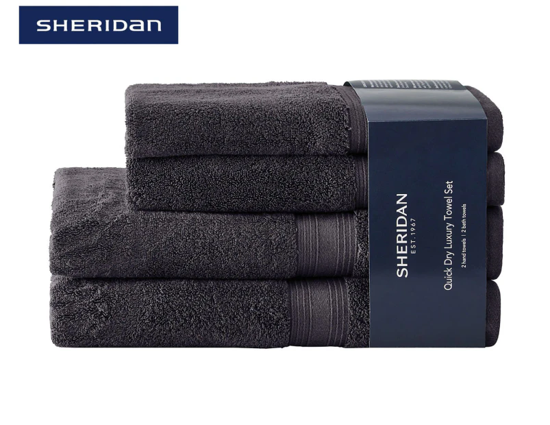 Sheridan Quick Dry Luxury Towel 4-Piece Set - Graphite