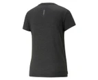 Puma Women's Run Favourite Heather Tee / T-Shirt / Tshirt - Black