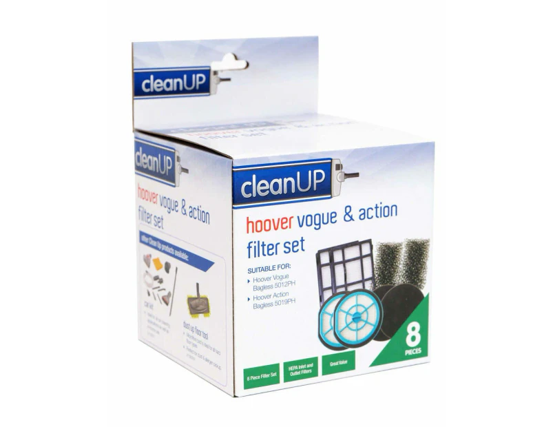 Hoover Action 6Pc Vacuum Filter Set 2X Hepa 2X Inlet 2X Exhaust Filters - Vacuum Cleaner Filters