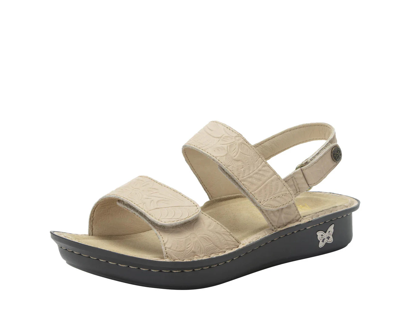 Alegria Verona Nursing Shoes Slip On Work Sandals - Bone