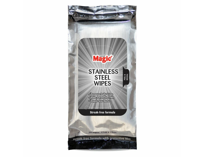 Stainless Steel Cleaner Wipes 20Pk