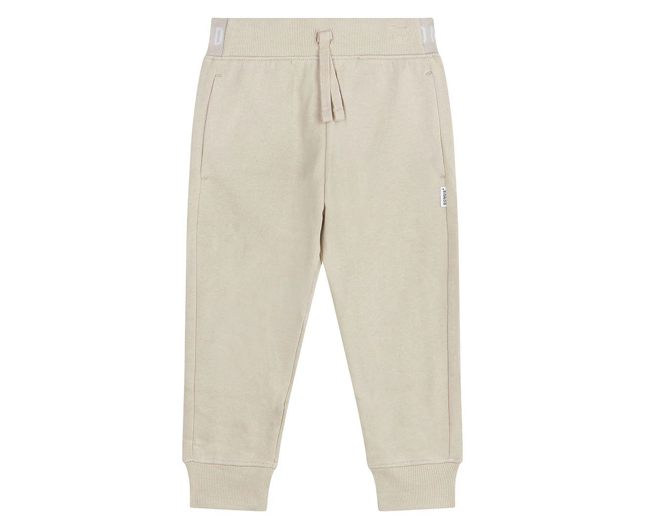 Bonds Baby Logo Fleece Trackpants / Tracksuit Pants - Light Linen