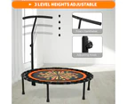 Yopower  50" Foldable Rebounder Mini Trampoline with Adjustable Height, Ideal for Rebounding Exercise and Cardio