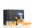 Don Vassie Luxury Whisky Decanter Set with 4 Glasses-JENOLAN CAVES