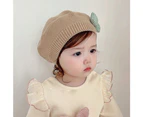 Stylish & Warm Baby Girl Beret Cap Fashionable Hat for Fall & Winter Seasons - Black