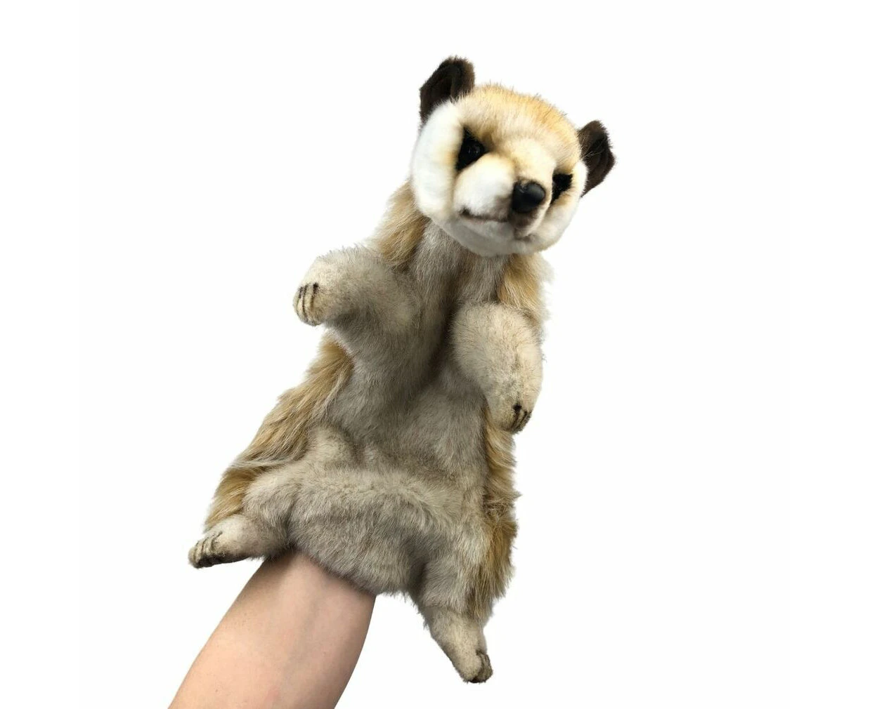 African Meerkat Puppet Hansa Realistic Animal Plush Toy 28cm