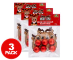 3 x 6pk Park Avenue Rudolph Chocolate Noses Belgian Milk Chocolate 48g