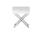 Aritss Mirrored Bedside Table - MOCO Silver