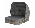 Gardeon Outdoor Sun Lounge Setting Patio Furniture Wicker Sofa Garden Day Bed