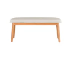 Artiss Dining Bench Upholstery Seat Wooden Chair 106cm