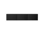 Artiss Floating Entertainment Unit TV Cabinet High Glossy Black 200CM