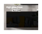 Artiss Floating Entertainment Unit TV Cabinet High Glossy Black 200CM