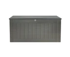 Gardeon Outdoor Storage Box 830L Container Lockable Garden Bench Tool Shed Black