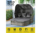 Gardeon Outdoor Sun Lounge Setting Patio Furniture Wicker Sofa Garden Day Bed