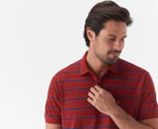 Tommy Hilfiger Men's Bold Stripe Polo Shirt - Regatta Red