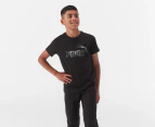 Puma Youth Boys' Essentials+ Camo Logo Tee / T-Shirt / Tshirt - Puma Black