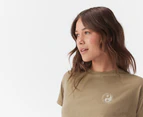 Billabong Women's Make It Tee / T-Shirt / Tshirt - Cocoa