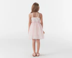 Gem Look Girls' Sequin Party Tutu Dress - Soft Pink