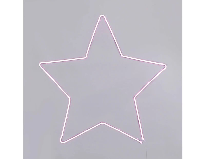 Neon Star Sign Small - Pink