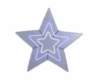 80cm Neon Star - Blue+White