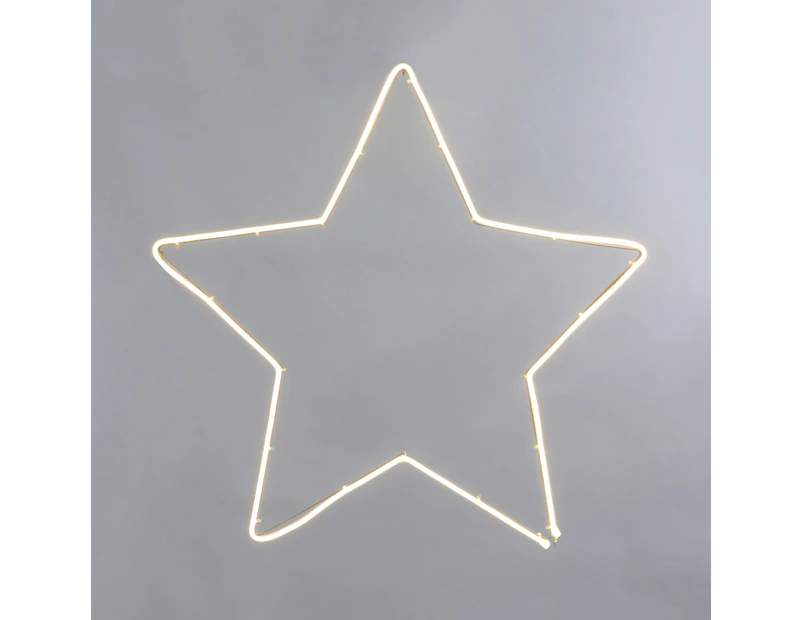 Neon Star Sign Large - Warm White
