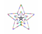 55 x 51cm Digital Shooting Neon Star - Multicolour+White