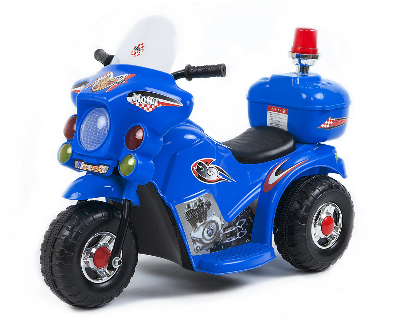 Kids' Electric Kids Ride On Motorcycle - Blue