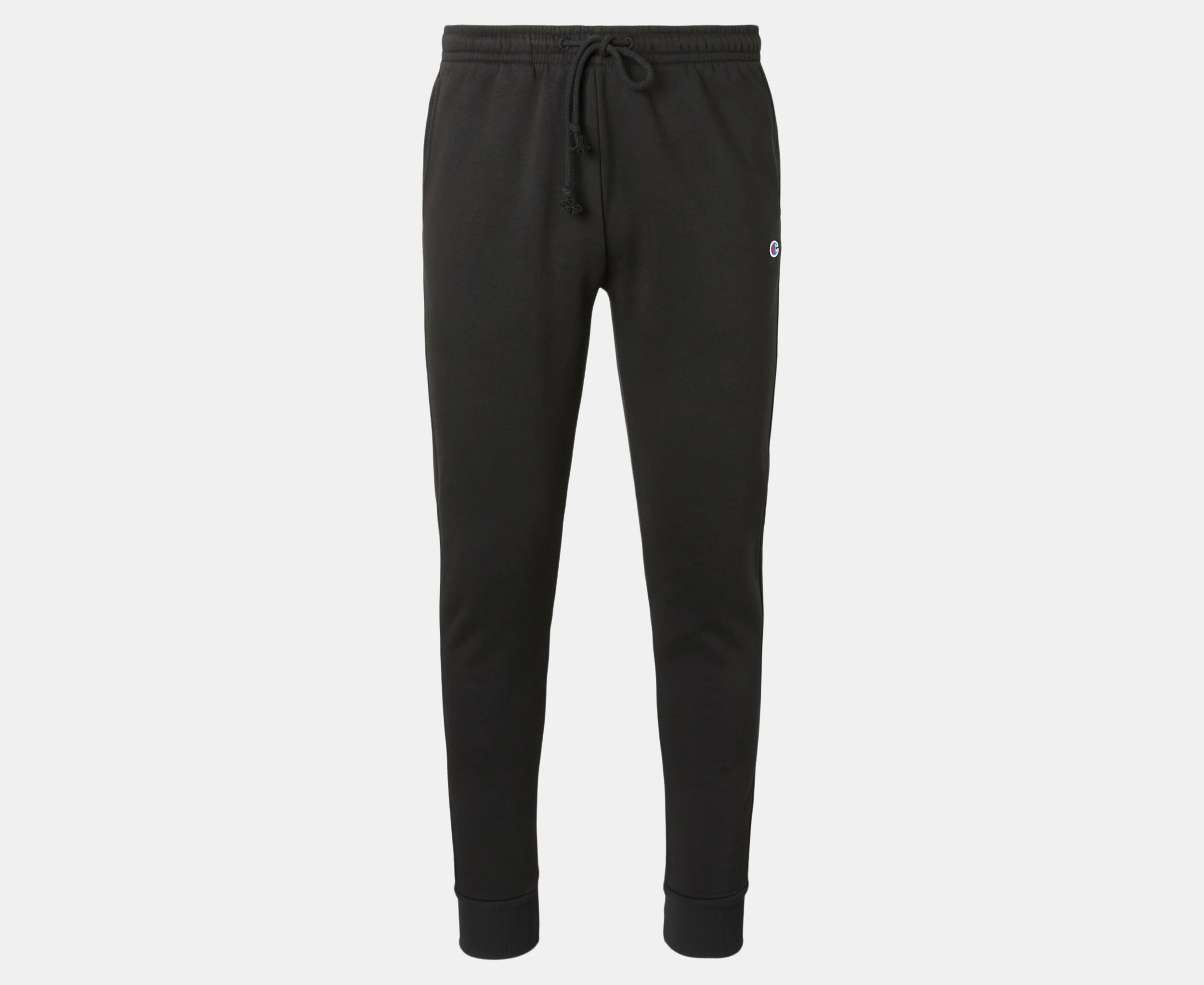 Champion Men's Slim Leg Cuff Trackpants / Tracksuit Pants - Black