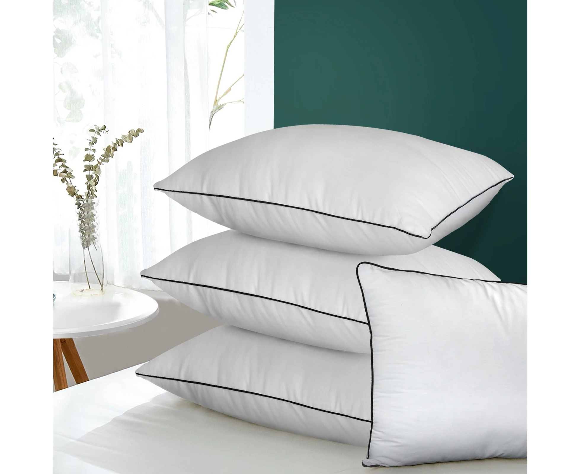 Bedra Microfibre Pillow 48*73cm 4pcs - White