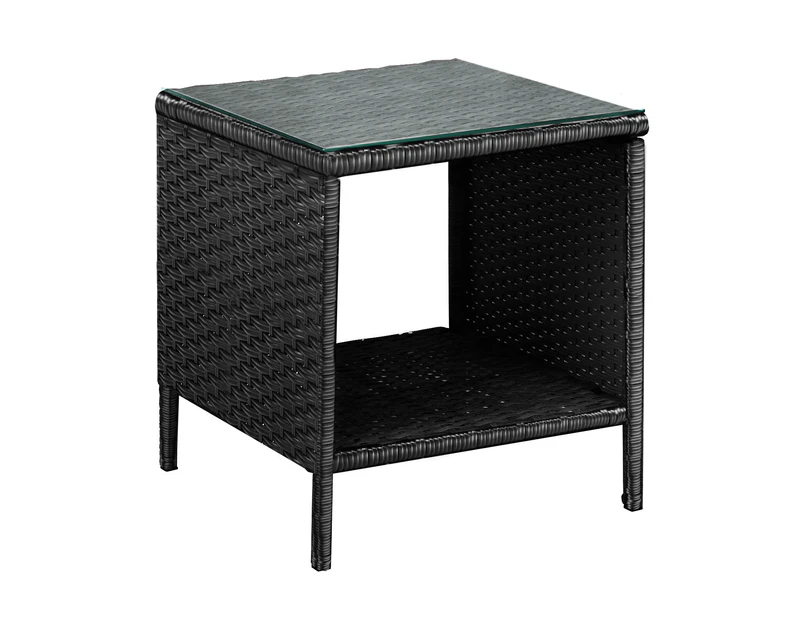 Livsip Garden Table Poly Rattan Outdoor Patio Coffee Side Table Desk