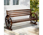 Livsip Garden Bench Seat Wooden Wagon Chair Outdoor Chairs Backyard Lounge Patio Furniture