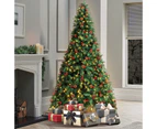 Mazam LED Christmas Tree 2.1M 7FT Xmas Trees Decorations Green with Ornaments