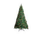 Mazam LED Christmas Tree 2.1M 7FT Xmas Trees Decorations Green with Ornaments